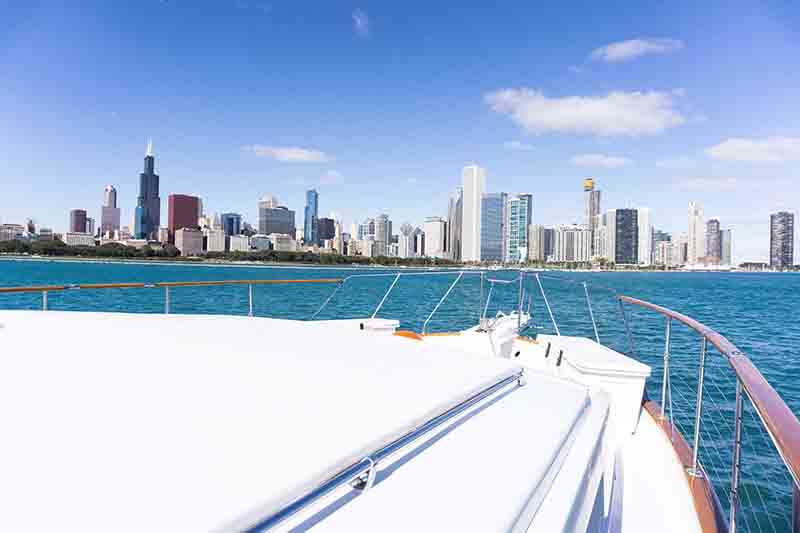 All White Yacht Party Chicago Escape | Adelines Sea Moose