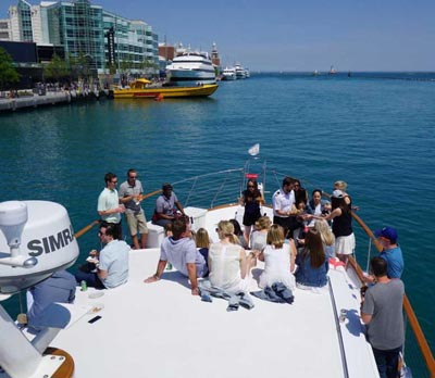 Adeline's Sea Moose chicago private yacht rental for business charters