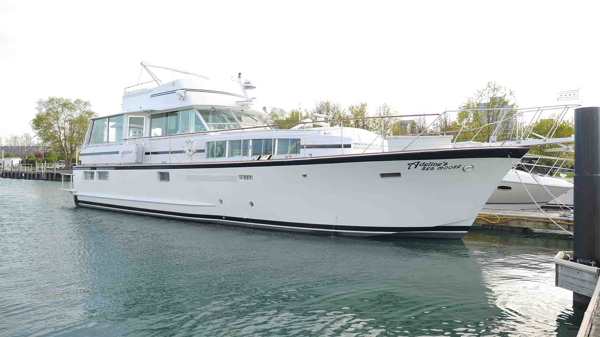 Adeline's Sea Moose premier Chicago private yacht rental