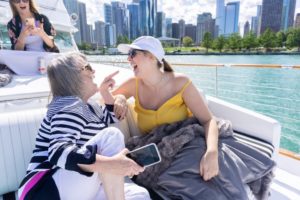 Mother and Daughter Share A Laugh on The Yacht| Adelines Sea Moose