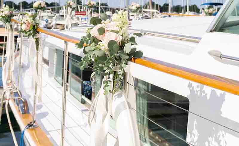 Weddings on a private yacht services| Adelines Sea Moose