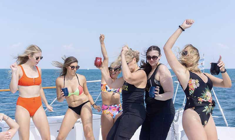 Bachelorette and bachelor yacht party cruises| Adelines Sea Moose