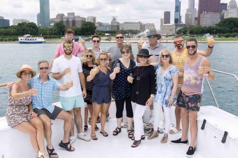 Chicago yacht rental for Anniversaries| Adelines Sea Moose