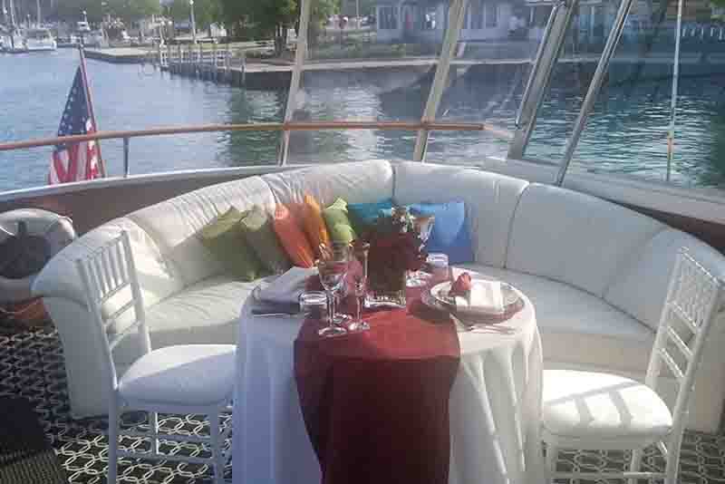 Private Chicago Sunset Cruises dinner cruise for two or twelve| Adelines Sea Moose