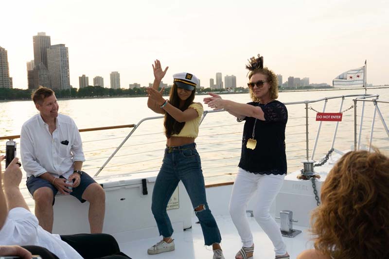 Private yacht in Chicago for parties and events| Adelines Sea Moose