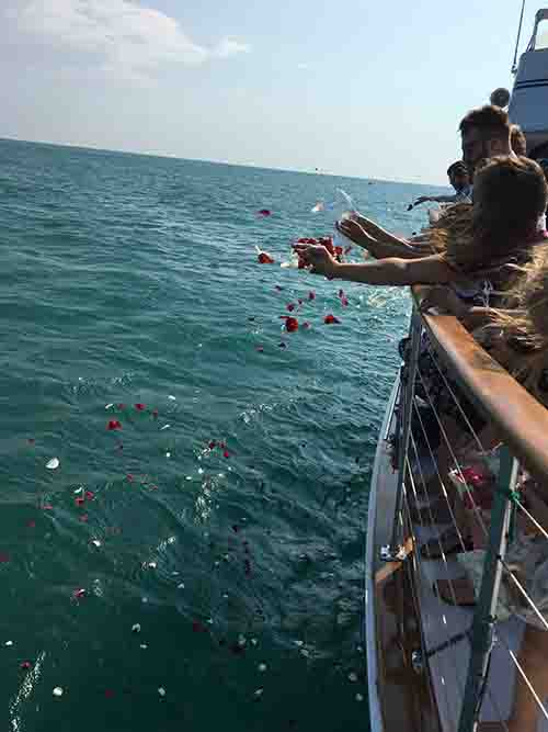 Remembering is healing Ash scattering on Lake Michigan Chicago| Adelines Sea Moose