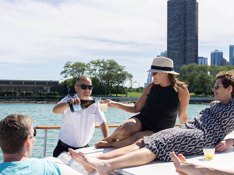 Adeline's Sea Moose Chicago yacht rental crew and services