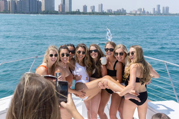 Adeline| Adelines Sea Moose's Sea Moose Chicago yacht rentals for bachelorette and bachelor parties