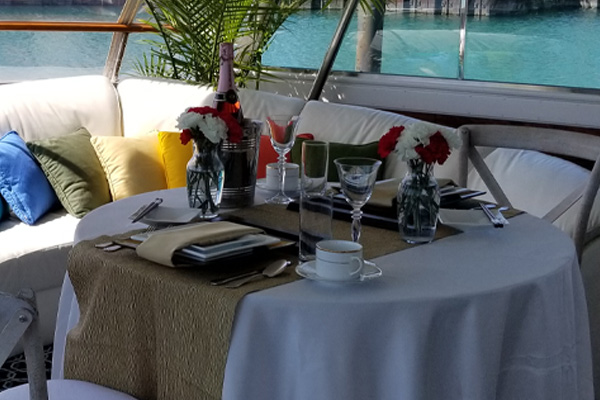 Adeline| Adelines Sea Moose's Sea Moose Chicago yacht rentals for private dining
