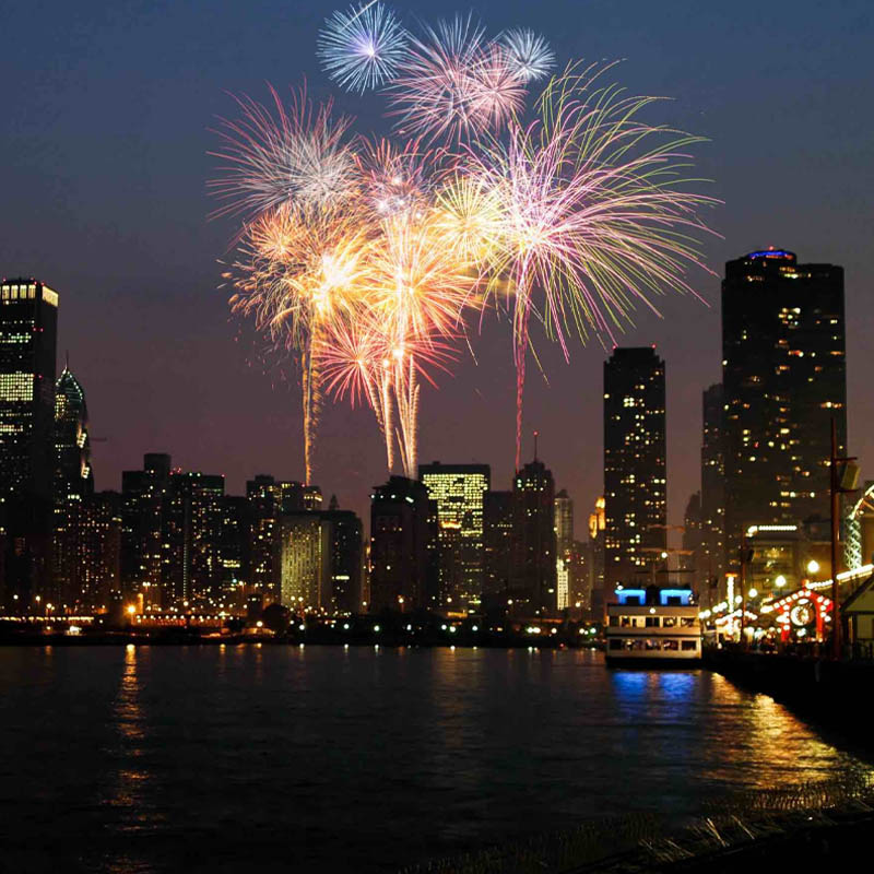 July 4th fireworks cruise downtown Chicago| Adelines Sea Moose
